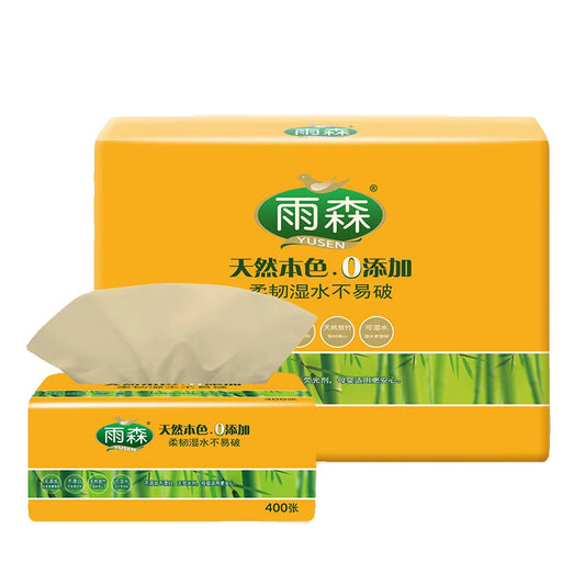 Yusen 4-laagse Bamboe Tissues, 24 Pack, 100% natuurlijke bamboepulp, Bamboo Tissue